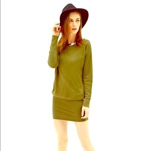 Long Sleeve Oversized Slouch Sweater Dress Small